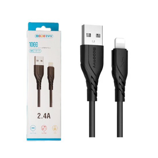 Modorwy Cable MC1111 Lightning 2.4A 1m Black